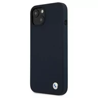 Etui i futerały do telefonów - BMW Etui BMHCP13SSILNA iPhone 13 mini 5,4" granatowy/navy hardcase Silicone Signature - miniaturka - grafika 1