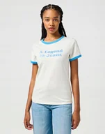Koszulki i topy damskie - WRANGLER RINGER TEE VINTAGE WHITE 112362570 L - miniaturka - grafika 1