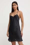Piżamy damskie - Emporio Armani Underwear koszulka nocna damska kolor czarny 164827 4R215 - miniaturka - grafika 1