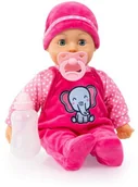 Lalki dla dziewczynek - Pierwsze słowa - Bobas 38cm w różowym pajacyku - miniaturka - grafika 1
