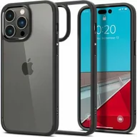 Etui i futerały do telefonów - Spigen Etui Crystal Hybrid do iPhone 14 Pro przezroczysto-czarne - miniaturka - grafika 1