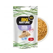 Big Nature Siemię lniane złote ziarno 1 kg - Zdrowa żywność - miniaturka - grafika 1