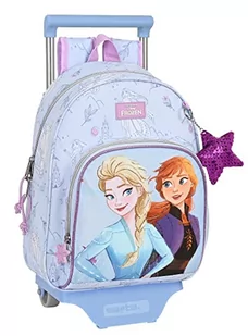 Safta FROZEN plecak dziecięcy z wózkiem 705, idealny dla dzieci w różnym wieku, wygodny i wszechstronny, jakość i wytrzymałość, 28x10x34 cm, liliowy, Liliowy, Estándar, Casual - Plecaki szkolne i tornistry - miniaturka - grafika 1