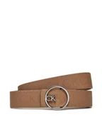Paski - Calvin Klein Pasek Damski Ck Buckle Reversible Belt 3Cm K60K612359 Brązowy - miniaturka - grafika 1