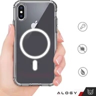 Części i akcesoria do laptopów - Etui ochronne na telefon Alogy MagSafe Clear Case do Apple iPhone X / XS Przezroczyste - miniaturka - grafika 1
