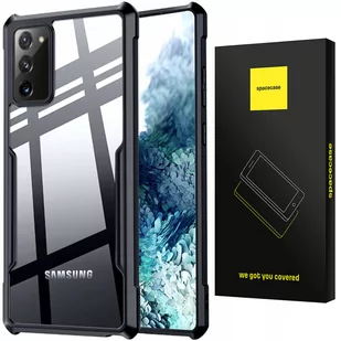 Etui Pancerne Spacecae Beetle Przezroczyste Plecki Case Pokrowiec Obudowa Galaxy Note 20 Czarny - Etui i futerały do telefonów - miniaturka - grafika 1