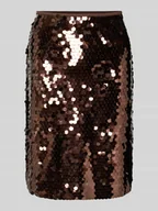 Spódnice - Spódnica mini o kroju regular fit z cekinowym obszyciem na całej powierzchni model ‘Tacca’ - miniaturka - grafika 1