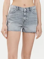 Spodnie sportowe damskie - ONLY Szorty jeansowe Jaci 15314427 Szary Loose Fit - miniaturka - grafika 1