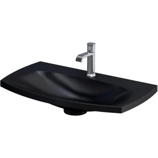 ORISTO Umywalka meblowa LOUIS 82 cm CZARNY MAT KONGLOMERAT UME-LU-82-94 - Umywalki - miniaturka - grafika 2