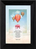 Ramki na zdjęcia - Ramka na zdjęcia, drewniana, czarna, 10x15 cm - miniaturka - grafika 1