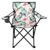 Meble turystyczne - Nils Camp, Krzesło turystyczne NC1625 flamingi - miniaturka - grafika 1