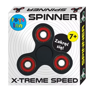Stnux HAND FIDGET SPINNER X-TREME SPEED CZARNY - Zabawki zręcznościowe - miniaturka - grafika 1
