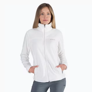 Bluzy sportowe damskie - Columbia Bluza polarowa damska Fast Trek II 125 biała 1465351 - grafika 1