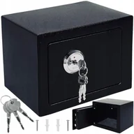 Sejfy i kasy pancerne - Sejf Domowy Skrytka Kasetka Na Pieniądze Dokumenty Biżuterię Na Klucz Mocny - miniaturka - grafika 1
