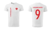 Koszulki sportowe męskie - Koszulka Robert Lewandowski 9 POLSKA Katar'22 - miniaturka - grafika 1