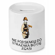 Skarbonki - SKARBONKA DLA STRAŻAKA NIE PODSKAKUJ DO STRAŻAKA z Nadrukiem ze Zdjęciem - miniaturka - grafika 1