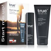 Zestawy kosmetyków męskich - TRUE MEN SKIN CARE Start me UP! regenerating night cream + daily face wash - miniaturka - grafika 1