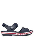 Buty dla dziewczynek - Crocs Sandały BAYABAND SANDAL K 211054-4CC Granatowy - miniaturka - grafika 1