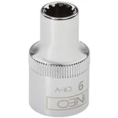Klucze i nasadki - NEO-TOOLS Nasadka Spline 1/2 9 mm - miniaturka - grafika 1