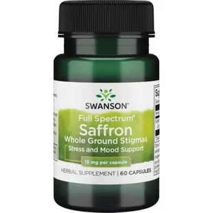 Saffron 15mg, 60 kaps. - Szafran ( Swanosn ) - Suplementy naturalne - miniaturka - grafika 1