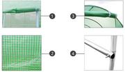 Szklarnie ogrodowe - MALATEC Tunel foliowy 4 m x 3 m /zielony/ - miniaturka - grafika 1