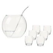 Pozostałe akcesoria barmańskie - Secret de Gourmet Zestaw do ponczu 8 elementów z chochlą do porcjowania napoju Secret de Gourmet B01M3R3349 - miniaturka - grafika 1