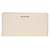 Portfele - Michael Kors LG SLIM SNAP WALLET LT CREAM JEDEN ROZMIAR - miniaturka - grafika 1