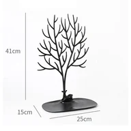 Biżuteria - akcesoria - Ekspozytor na biżuterię duży- naszyjnik, pierścionki czerwone drzewo E32CZE - miniaturka - grafika 1