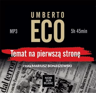 Temat na pierwszą stronę - Audiobooki - literatura piękna - miniaturka - grafika 1