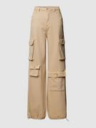 Spodnie damskie - Spodnie cargo z szeroką nogawką model ‘ELIZA-HOPE’ - miniaturka - grafika 1