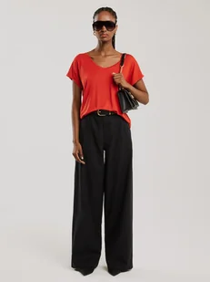 BIG STAR Koszulka w kolorze czerwonym - Koszulki i topy damskie - miniaturka - grafika 1