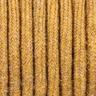 Przewody elektryczne - Miodowożółty kabel w oplocie moherowym M03 Janina dwużyłowy 2x0.75 Kolorowe Kable - miniaturka - grafika 1