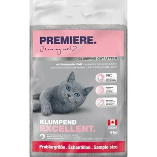 PREMIERE Excellent Puder dla niemowląt Żwirek zbrylający 6 kg - Żwirek dla kotów - miniaturka - grafika 1
