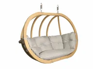 Hamaki - Fotel hamakowy drewniany, kremowy Swing Chair Double (3) - miniaturka - grafika 1