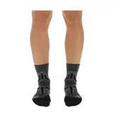 Skarpetki damskie - UYN Męskie skarpety trekkingowe 2 w Merino Low Cut Socks skarpety turystyczne, Mid Grey/Black, rozmiar uniwersalny - miniaturka - grafika 1