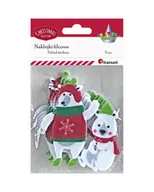 Zabawki kreatywne - Naklejki filcowe niedźwiedzie polarne mix 6szt Nowa - miniaturka - grafika 1