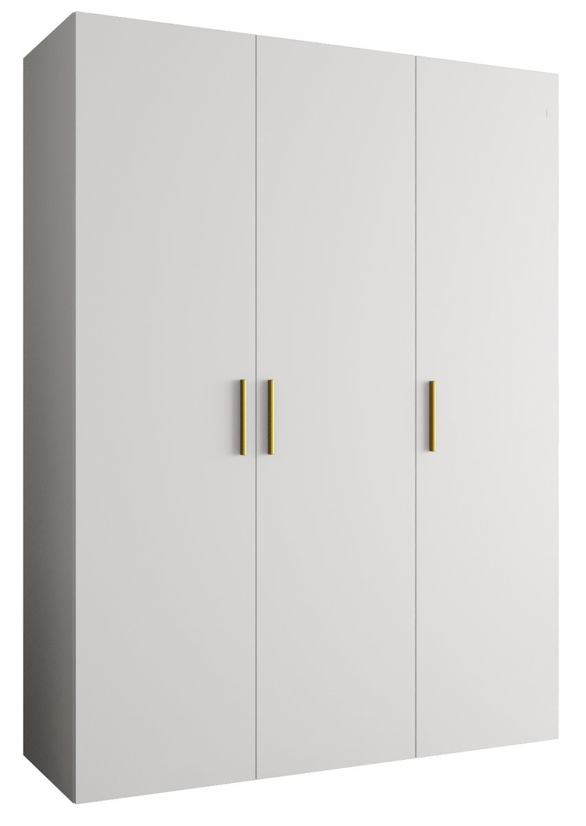 Szafa uchylna otwierana BARI 1 150 wys. 202 cm Biały + u. Złoty