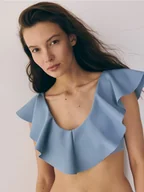 Stroje kąpielowe - Reserved - Góra od bikini - niebieski - miniaturka - grafika 1