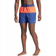 Kąpielówki męskie - Spodenki kąpielowe męskie adidas Colorblock CLX granatowo-pomarańczowe IT85 - miniaturka - grafika 1