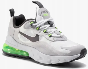 38,5 Buty Nike Air Max 270 React (gs) BQ0103-102 Szare Sportowe - Buty sportowe damskie - miniaturka - grafika 1
