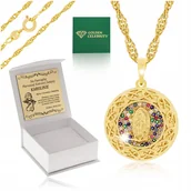Biżuteria dla dzieci - ZLOTY NASZYJNIK + MEDALIK MATKA BOSKA 18K + GRAWER NA BIERZMOWANIE KOMUNIĘ - miniaturka - grafika 1