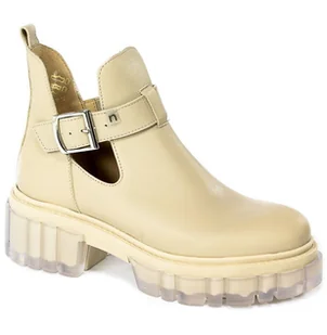 Trzewiki Nessi 22220 Beż 122 lico - NESSI - Botki damskie - miniaturka - grafika 1