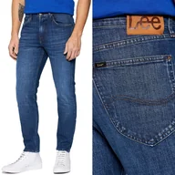 Spodnie męskie - Lee AUSTIN REGULAR TAPERED Mid Blue Grass KLASYCZNE ZWĘŻANE DżINS W30 L34 - miniaturka - grafika 1
