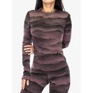 Bluzy damskie - Bluza termoaktywna damska Odlo Merino Ridgelines BL Top Crew Neck LS - miniaturka - grafika 1