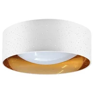 Lampy sufitowe - Sanico Tuluza 323163 plafon oprawa sufitowa 1x18W LED 4000K biały/złoty - miniaturka - grafika 1