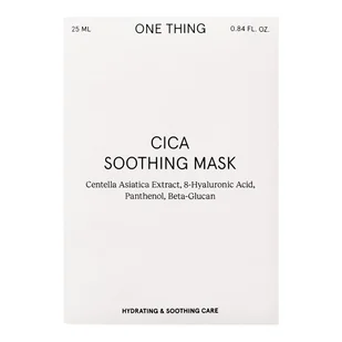 One Thing Cica Soothing Maseczka łagodząca w płachcie, 5 x 25 ml - Maseczki do twarzy - miniaturka - grafika 1