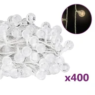 Oświetlenie świąteczne - vidaXL vidaXL Lampki świąteczne, 40 m, 400 diod LED, ciepła biel, 8 funkcji - miniaturka - grafika 1