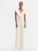 Kombinezony - Simona Corsellini Kombinezon P26CPTU00701 Écru Regular Fit - miniaturka - grafika 1