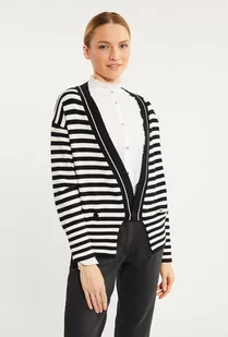Sweter damski w paski - Monnari - Swetry damskie - miniaturka - grafika 1