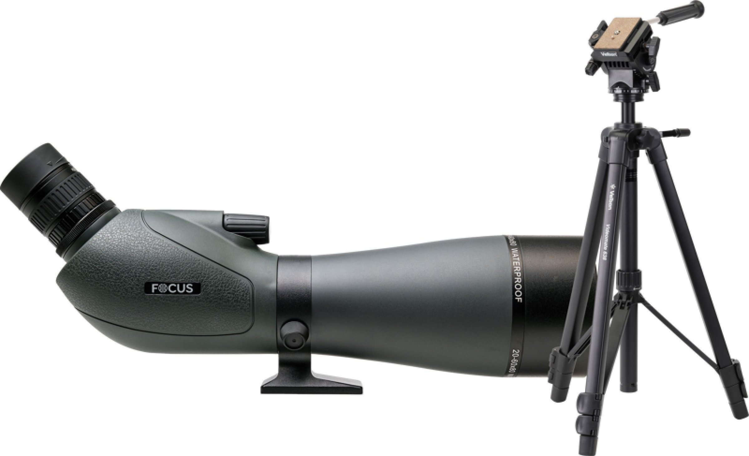 FOCUS VIEWMASTER 20-60X80 kit , VELBON VIDEOMATE 63